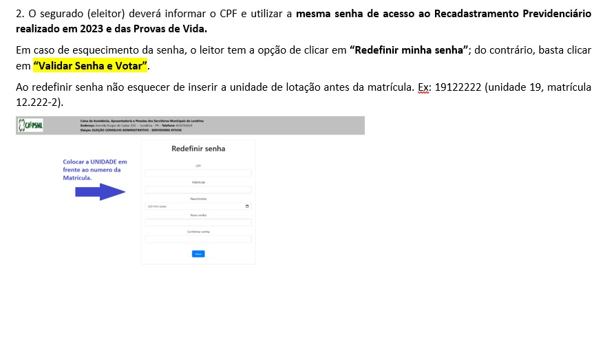 Redefinir Senha